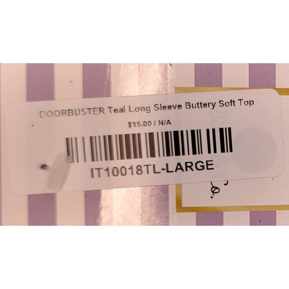 Zenana Long Sleeve Top Buttery Soft Womens Large  Stretch - Picture 7 of 8